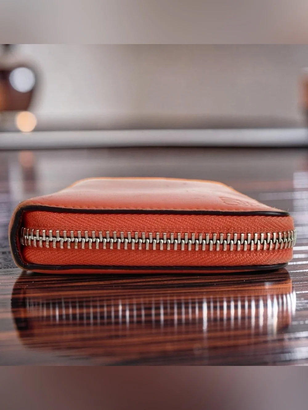 Loewe Anagram Leather Zip Around Wallet 🤩🧡